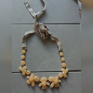 J. Crew Crystal Ribbon necklace